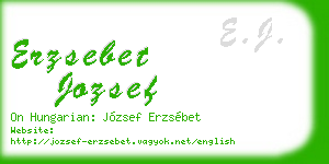 erzsebet jozsef business card