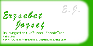 erzsebet jozsef business card